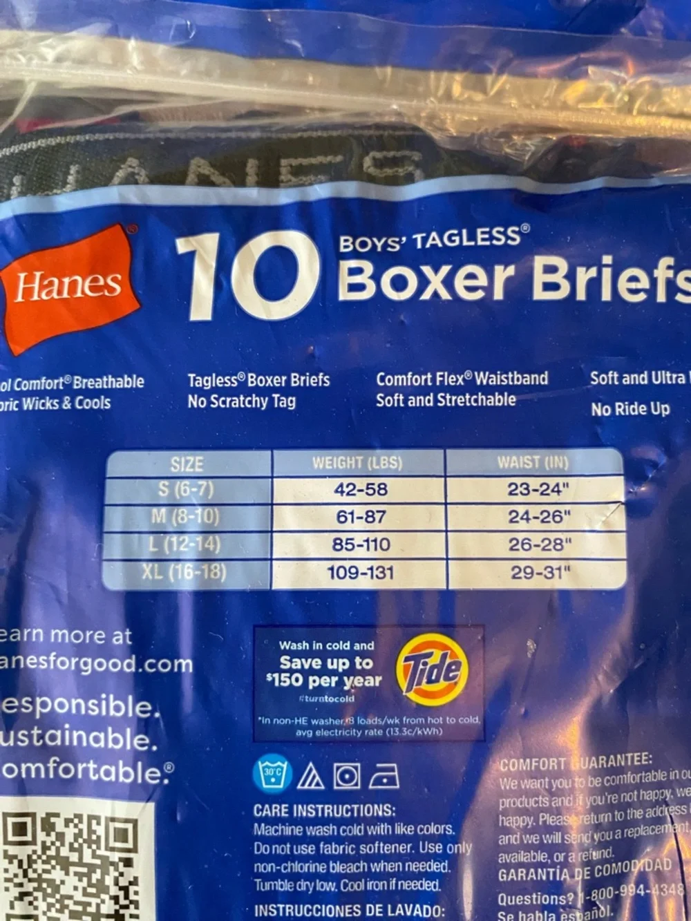 Hanes boys boxer